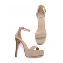 High Heeled Ankle Strap Platform Sandals