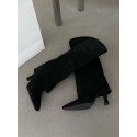 Faux Suede Foldover Calf Boots