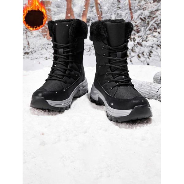 Lace Up Thermal Warm Fleece Lined Winter Snow Boots