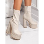 Embossed Side Zip Pl...